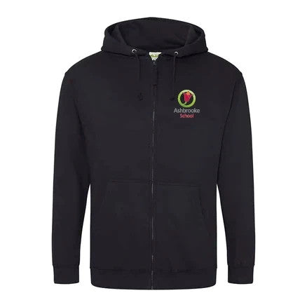 Ashbrooke School - Zip Hoody - Black