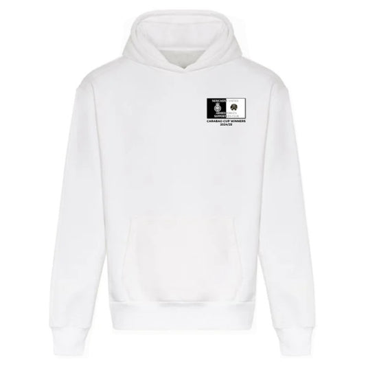 Newcastle United Armed Forces Supporters Club - Carabao Cup Winners Heavyweight Hoodie - White