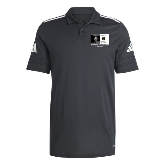 Newcastle United Armed Forces Supporters Club - Carabao Cup Winners Adidas Squadra 25 Polo - Black
