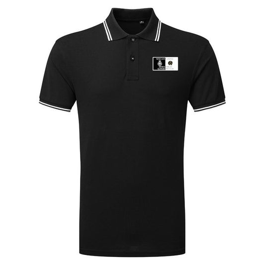 Newcastle United Armed Forces Supporters Club - Piped Polo - Black