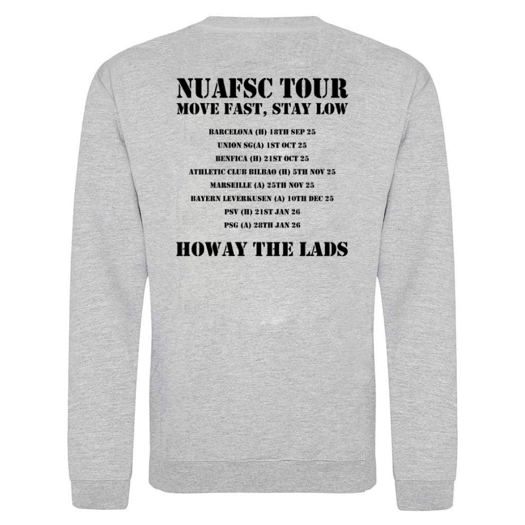 Newcastle United Armed Forces Supporters Club - NUAFSC Tour Premium Sweatshirt - Heather Grey