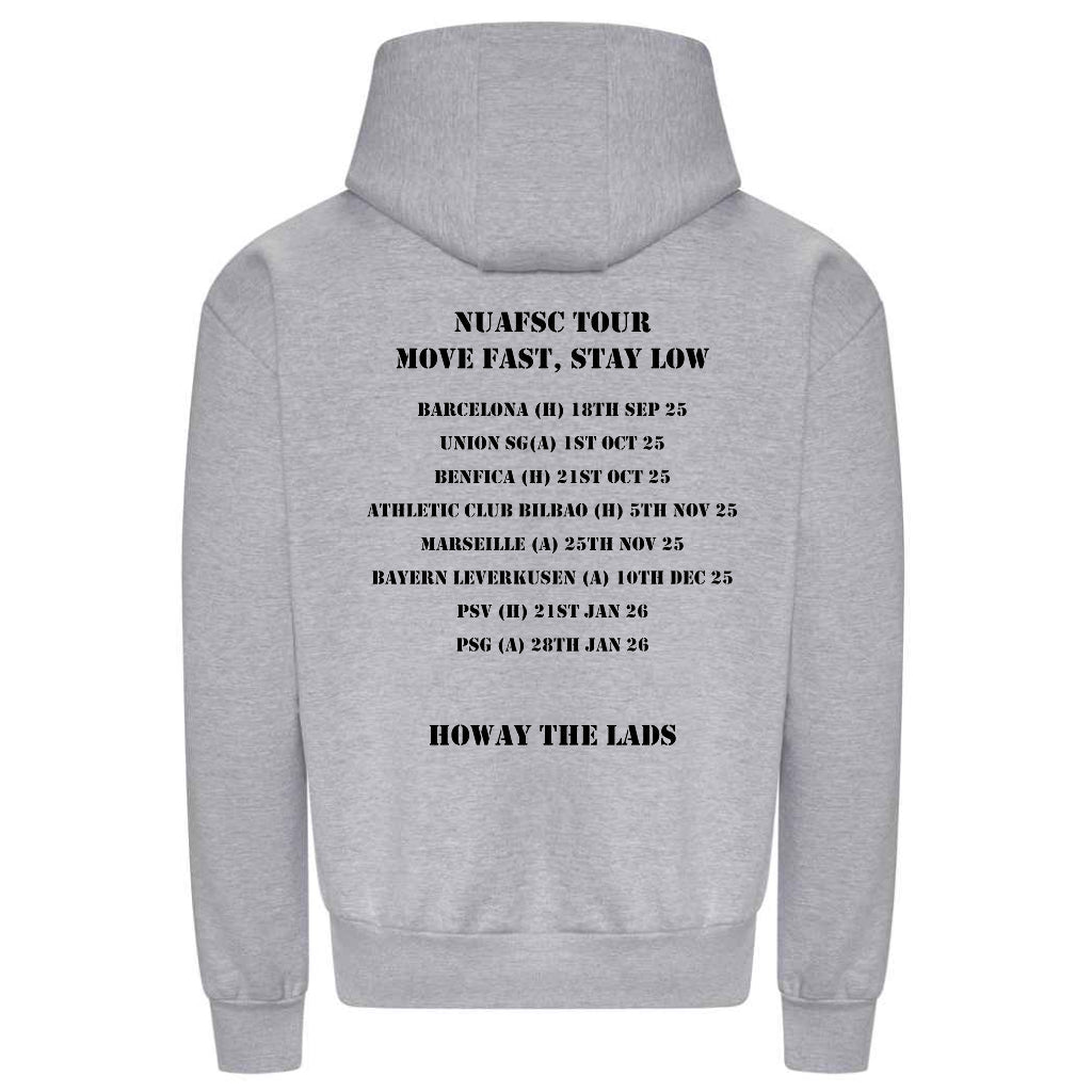 Newcastle United Armed Forces Supporters Club - NUAFSC Tour Heavyweight Hoodie - Heather Grey