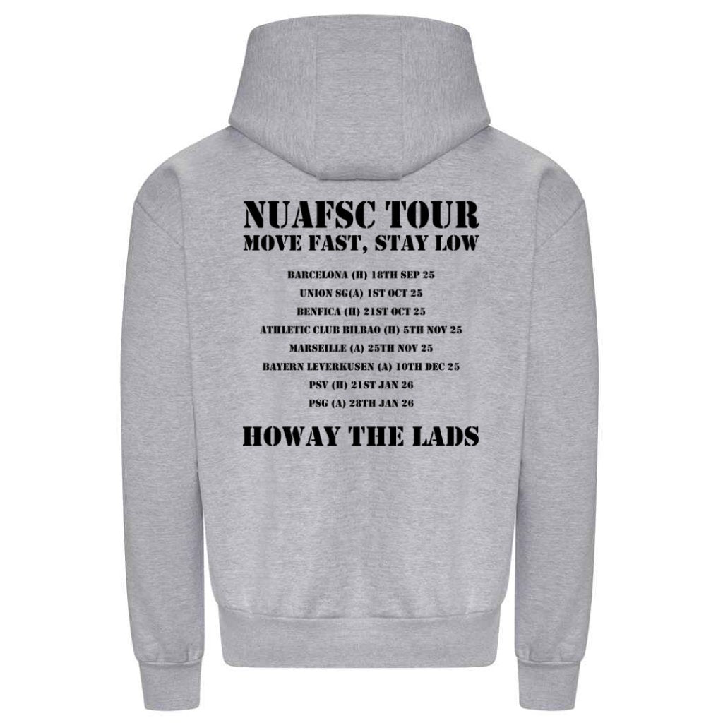 Newcastle United Armed Forces Supporters Club - NUAFSC Tour Heavyweight Hoodie - Heather Grey