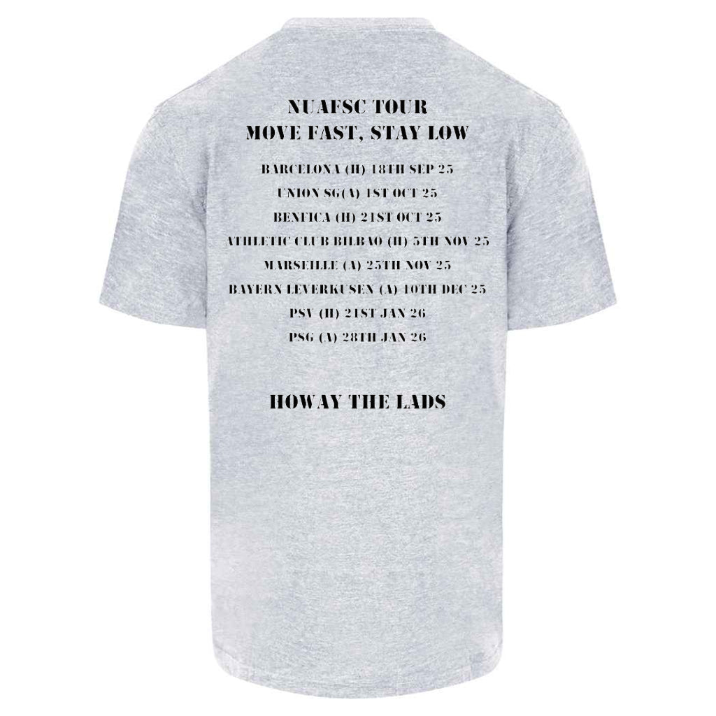 Newcastle United Armed Forces Supporters Club - NUAFSC Tour Pro T-shirt - Heather Grey