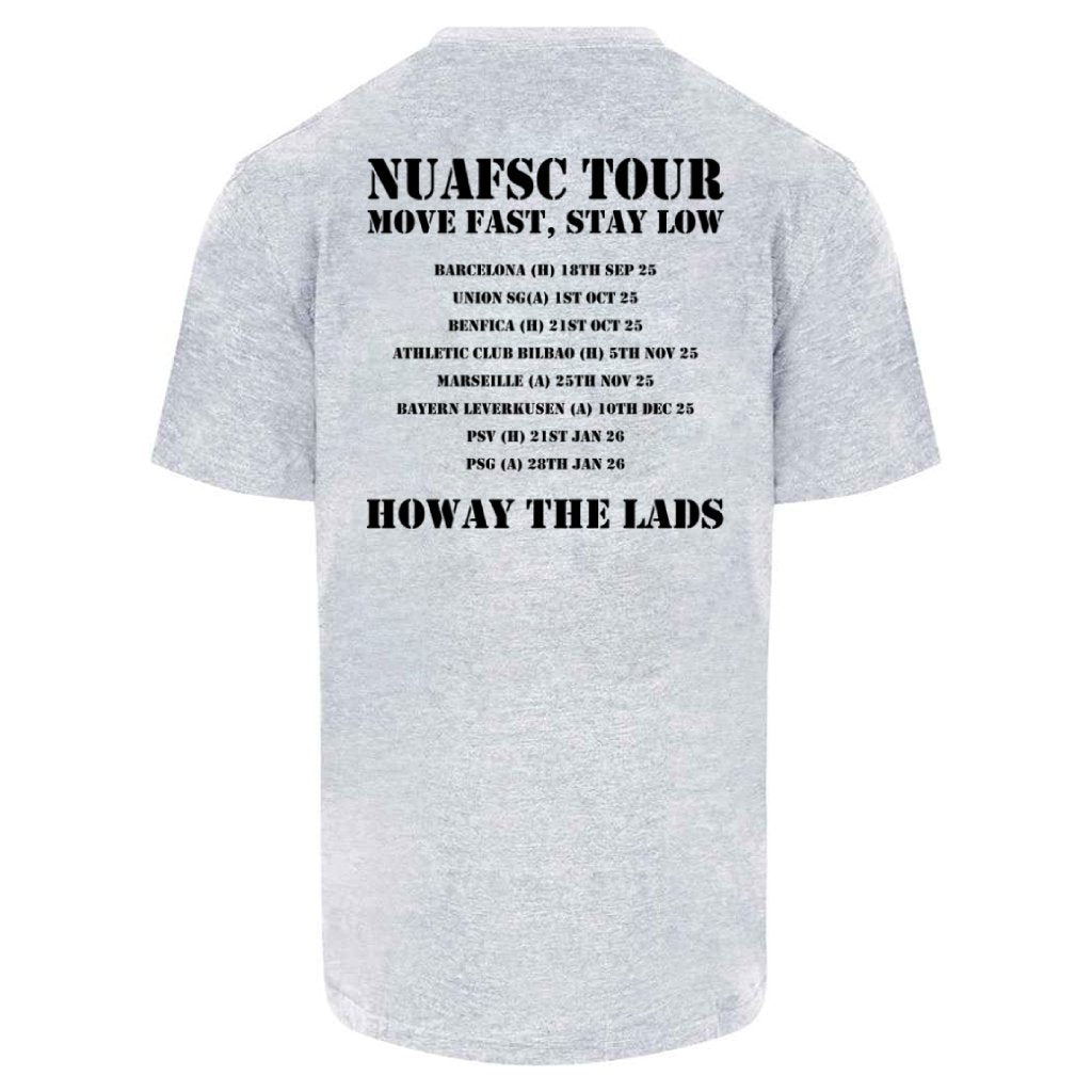Newcastle United Armed Forces Supporters Club - NUAFSC Tour Pro T-shirt - Heather Grey