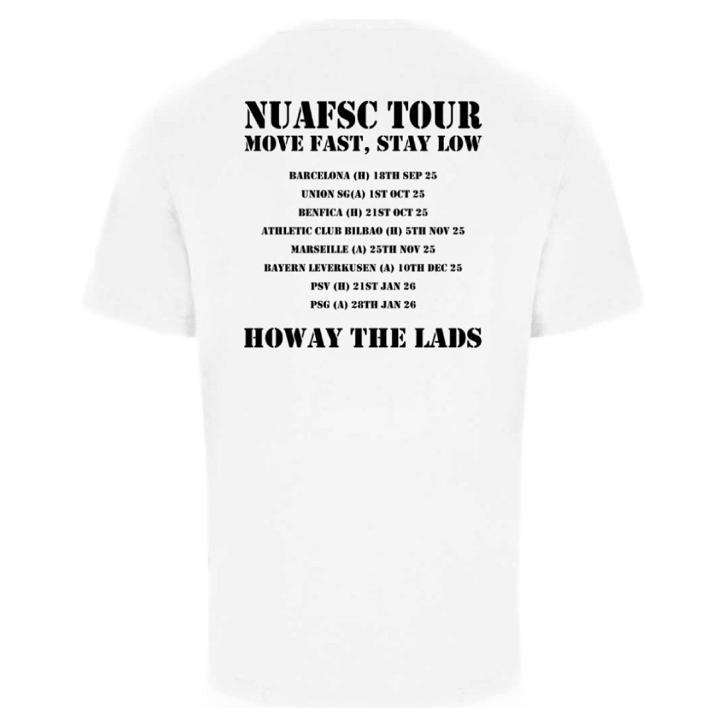 Newcastle United Armed Forces Supporters Club - NUAFSC Tour Pro T-shirt - White