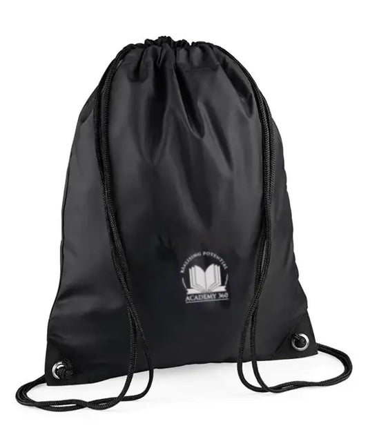 Academy 360 - PE Kit - Black Gym Sack
