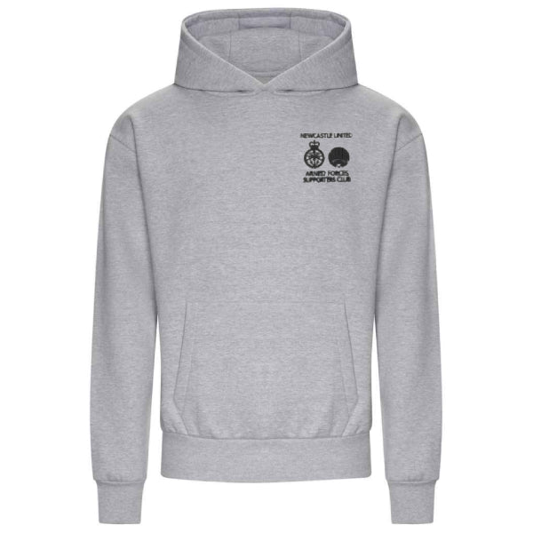 Newcastle United Armed Forces Supporters Club - Heavyweight Hoodie - Heather Grey