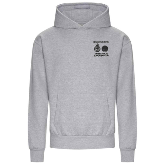 Newcastle United Armed Forces Supporters Club - Heavyweight Hoodie - Heather Grey