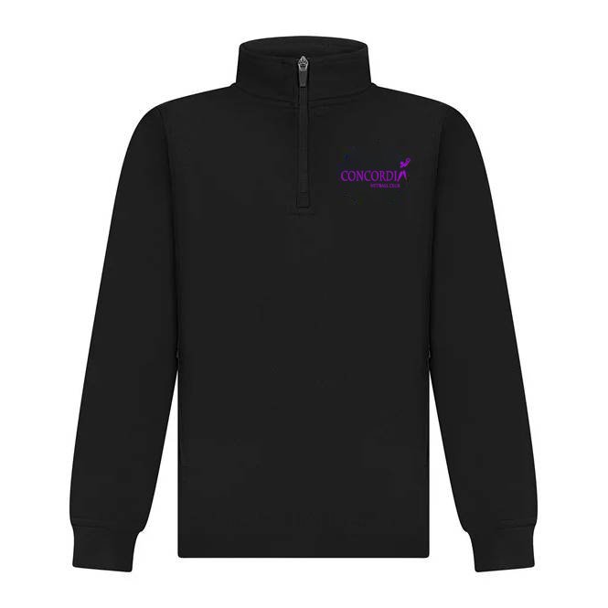 Concordia Netball Club - Kids Fit 1/4 Zip Sweatshirt