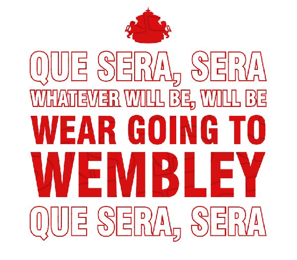 Wembley Championship Final Hoodie (Que Sera Design)