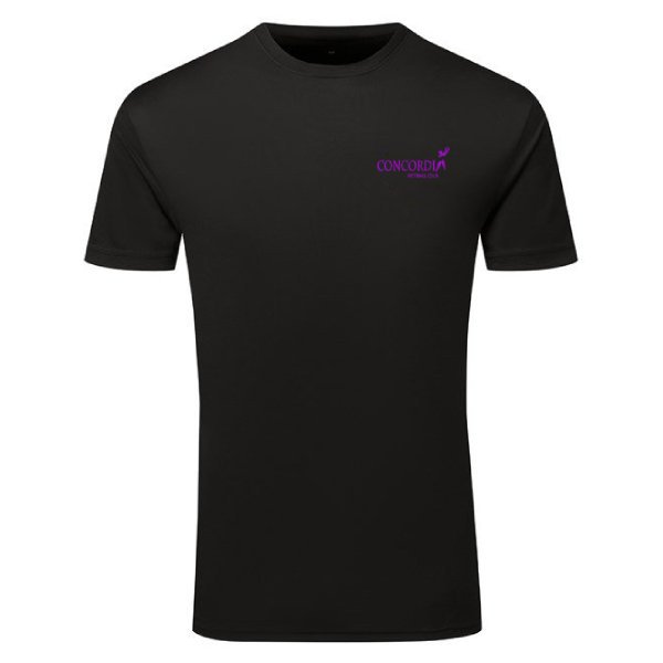 Concordia Netball Club - Kids Fit Tee (Black)