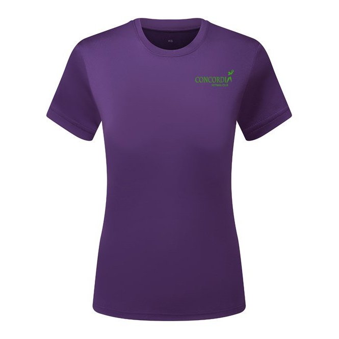 Concordia Netball Club - Ladies Fit Tee (Purple)