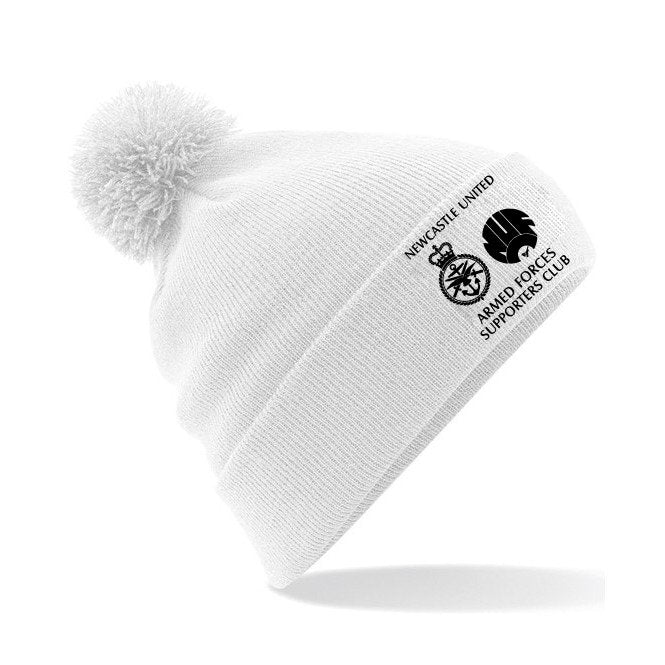 Newcastle United Armed Forces Supporters Club - Bobble Hat - White