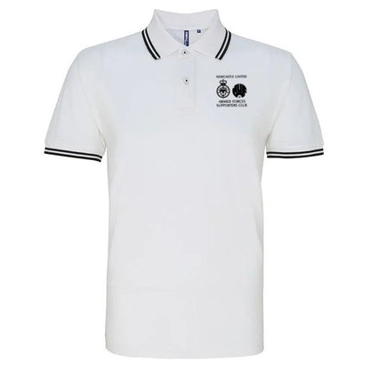 Newcastle United Armed Forces Supporters Club - Piped Polo - White