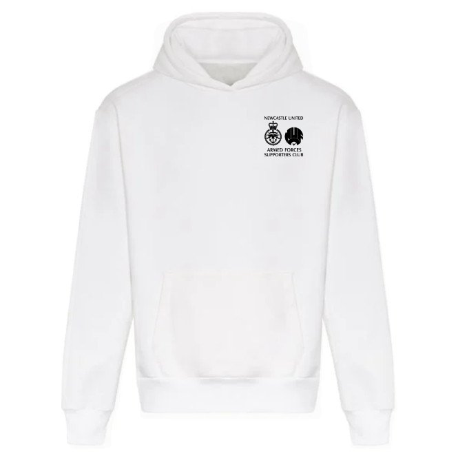 Newcastle United Armed Forces Supporters Club - Heavyweight Hoodie - White