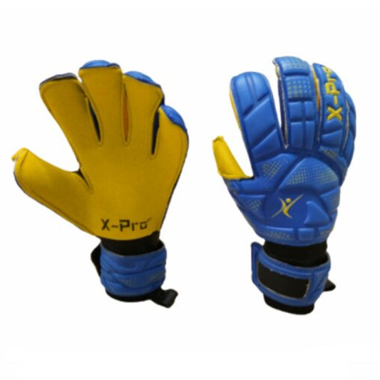 X-Pro Classic Elite - Roll Hybrid GK Gloves - Blue/Yellow