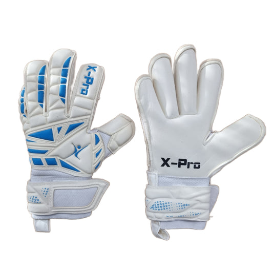 X-Pro Classic Elite III - Rollfinger GK Gloves - White/Blue