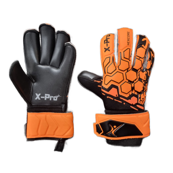 X-Pro Hexcore - Rollfinger GK Gloves - Orange/Black