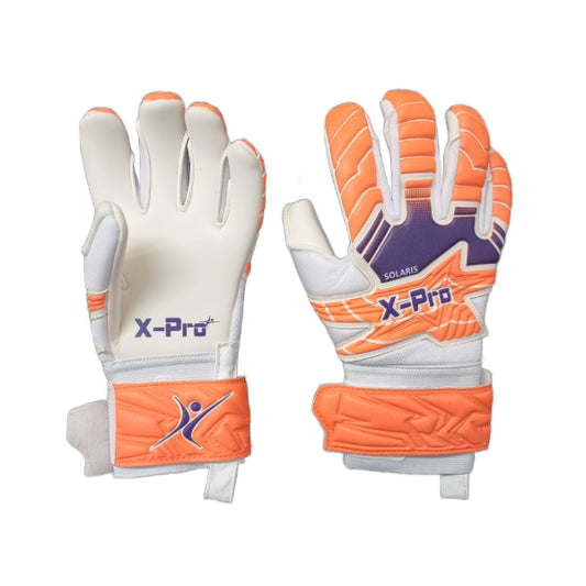 X-Pro Solaris - Roll Hybrid Negative GK Gloves - Fluor Purple/Fluor Orange/White