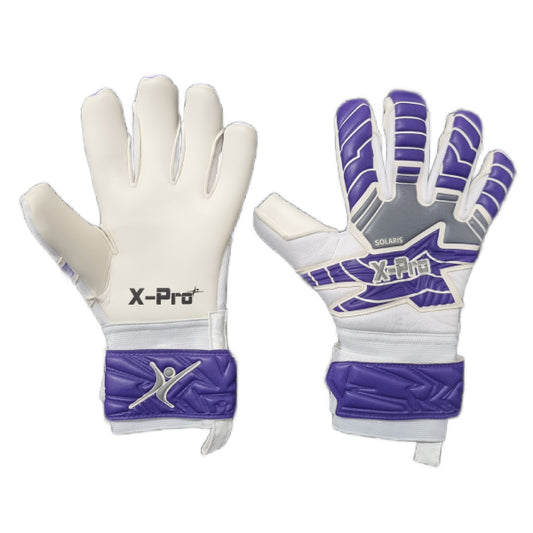 X-Pro Solaris - Roll Hybrid Negative GK Gloves - Purple/Grey/White