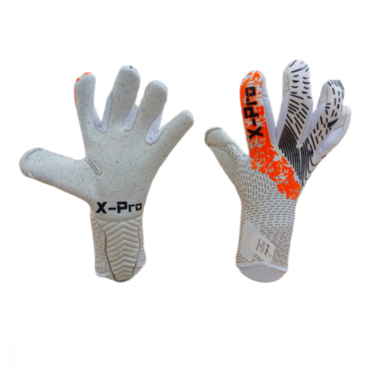 X-Pro Ultra - Hybrid GK Gloves - White/Orange