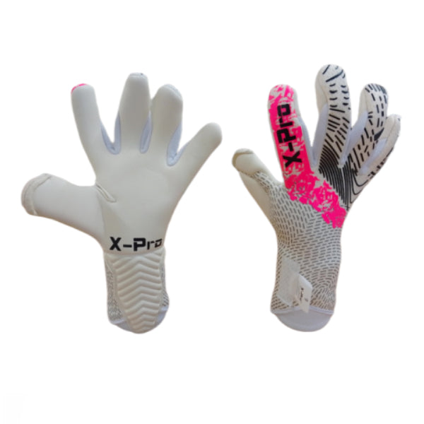 X-Pro Ultra - Hybrid GK Gloves - White/Pink