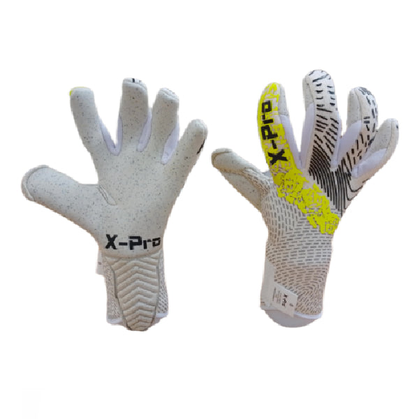 X-Pro Ultra - Hybrid GK Gloves - White/Fluo Yellow